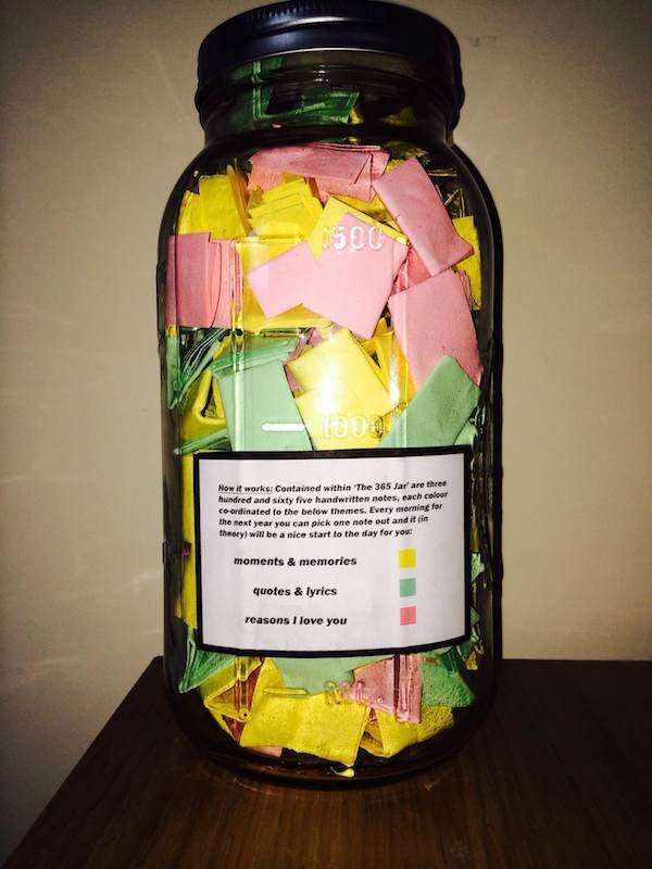 San Valentino, idee regalo per i ragazzi: 365 jar