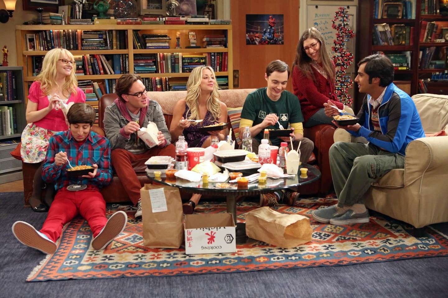 Libreria in stile Big Bang Theory