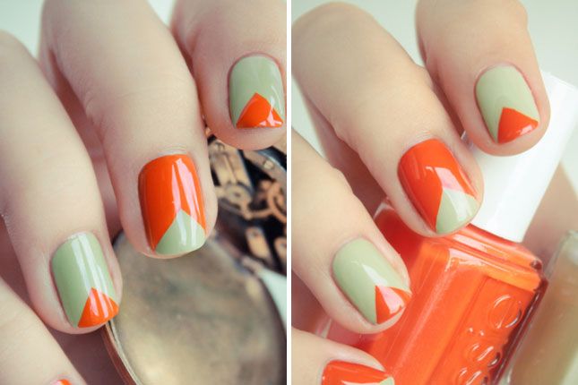 11 nail art triangolo