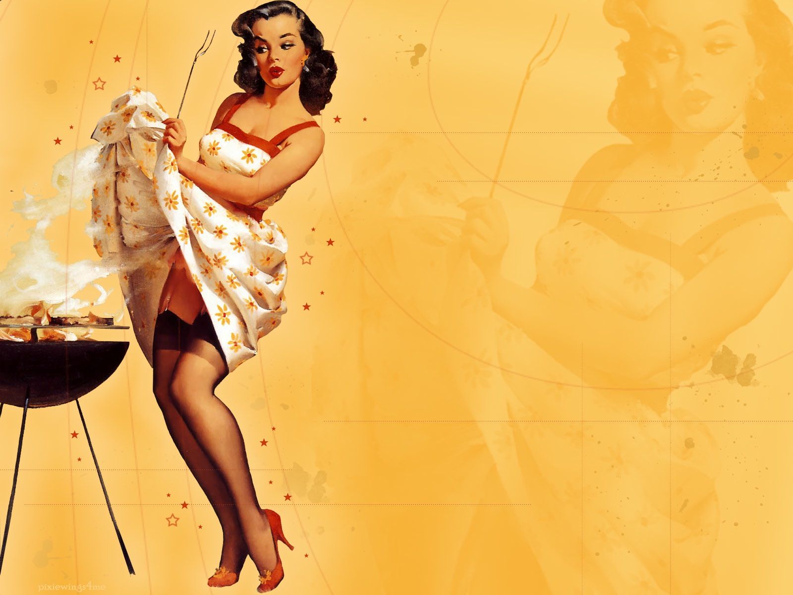 5_silhouette pin up