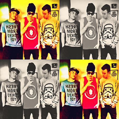 Justin Bieber, Ryan Butler e Alfredo Flores