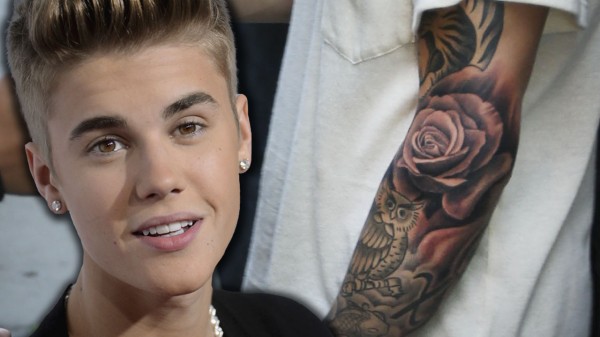 Justin Bieber tatuaggi vari