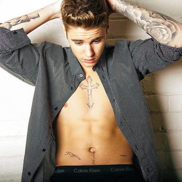 justin bieber calvin intimo