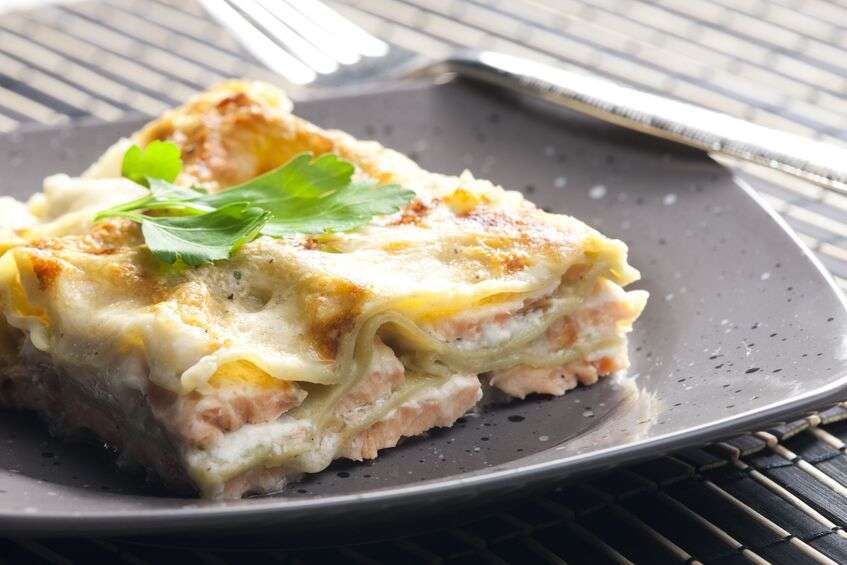 lasagne al salmone affumicato