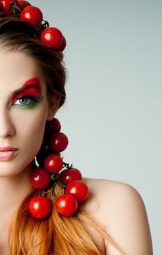 Portrait of sensual woman model with luxury makeup