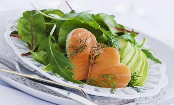 tartine cuore salmone